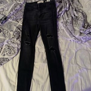 High Rise Black Hollister Jeans